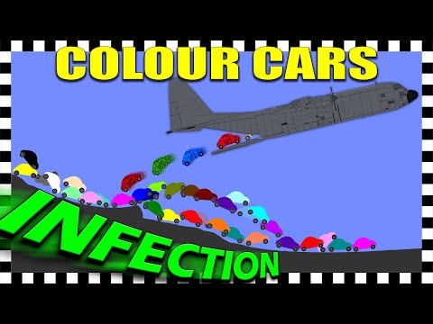 Colour Cars Infection - Algodoo