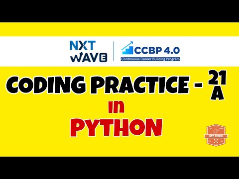 Coding Practice 21a Python Ccbp Nxtwave