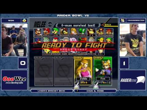 Raider Bowl VII Melee Singles - Wom (Fox/Jigglypuff) vs YohoSebastion (Sheik) - Loser's Bracket