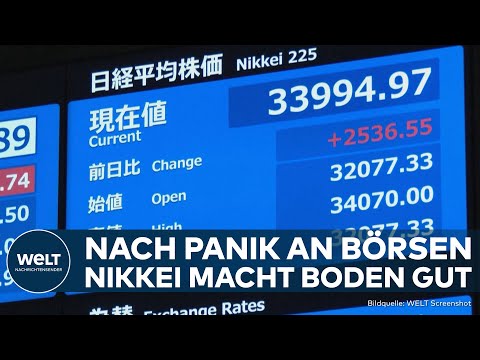 JAPAN: Nach Börsen-Beben! Nikkei holt wieder kräftig auf