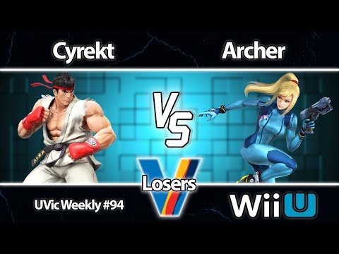 UVIC Smash 4 Weekly #94 Cyrekt (Ryu) Vs Archer (ZSS) - Losers Semis
