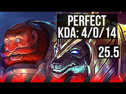 GRAGAS vs NASUS (TOP) | 4/0/14 | EUW Master | 25.5
