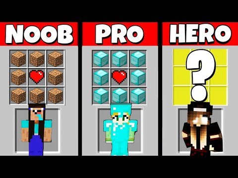 Minecraft Battle: NOOB vs PRO vs HEROBRINE: GIRL CRAFTING CHALLENGE / Animation