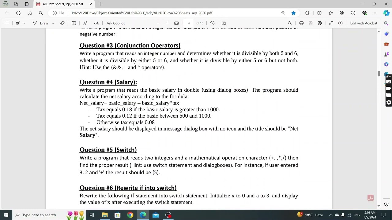 lesson 1: introduction to Java Lab (Object-Oriented Programming 1 Lab Manual)