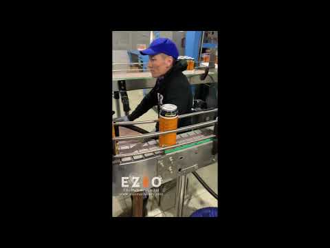 EZIO 100CPM Craft Beverage Canning Line Working In Russia