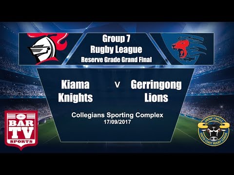 2017 Group 7 RL Reserve Grade Grand Final - Kiama Knights Vs Gerringong Lions
