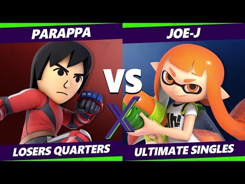 Smash Ultimate Tournament - Parappa (Mii Brawler) Vs. Joe-J (Inkling, Ike) S@X 301 SSBU L. Quarters