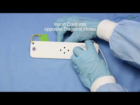 Surgical-SIM: How to use the Knot Tying Practice Kit 3 - Two Colour Cord