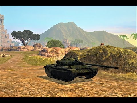 T-62A: 6700 Damage, 6 kill;s (1 vs 4) - WOT BLITZ - 🇷🇺