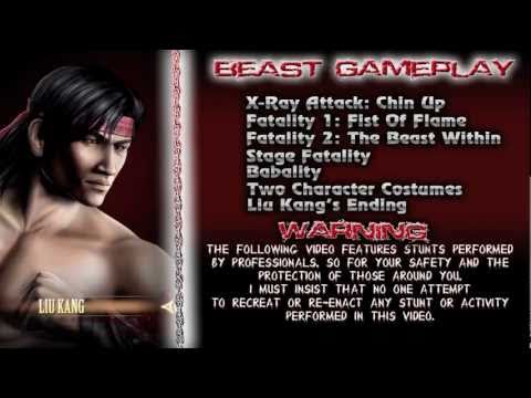 Liu Kang| X-Ray, Fatalities & Stage, Babality, Costumes and Ending (2/28) MK9