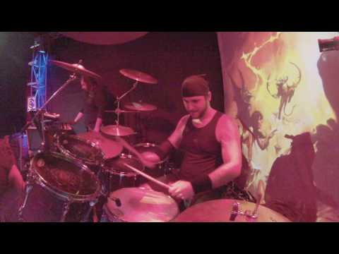 Drumming with Marcus Casetllani - Power Of Thy Sword LIVE with KINGS OF STEEL