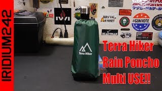 Terra Hiker Rain Poncho   Great For Bug Out Gear!