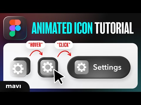 Figma Tutorial ANIMATED Analytics Icon – INTERACTIVE Glassmorphic Icon HOVER State