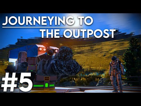 Space Engineers: Solo survival #5 - Journeying to the outpost!