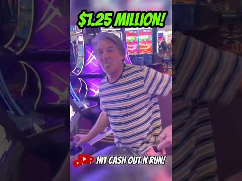 Bro just won $1.25 MILLION DOLLARS on this slot machine #shorts #slots #jackpot