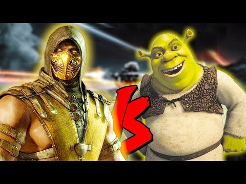 Scorpion Vs Shrek Army - Epic Battle - Mortal Kombat Costume Skin Mod