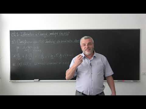 ANUMEDP Cours 1 -   Classification des EDP linéaires