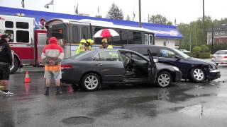 preview picture of video 'Two Vehicle Accident Westwood st & Greene st Coquitlam City BC Canada'