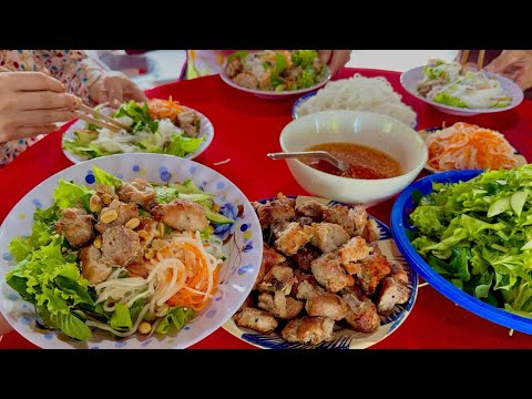 Quán Ăn Sáng Miền Quê Lại Nhộn Nhịp Với Món Bún Thịt Nướng Thơm Ngon •HRUM |#133