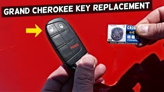 HOW TO REPLACE KEY BATTERY ON JEEP GRAND CHEROKEE 2014 2015 2016 2017 2018 2019 KEY NOT WORKING