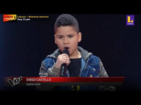 Diego Castillo | Hasta ayer | Audiciones a Ciegas | La Voz Kids Perú