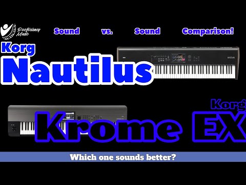 Korg Nautilus vs Korg Krome EX 88: Sound vs Sound COMPARISON!! Which one SOUNDS better?!
