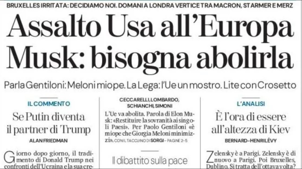 RASSEGNA STAMPA 7 DICEMBRE 2025. QUOTIDIANI NAZIONALI ITALIANI  PRIME PAGINE DEI GIORNALI DI OGGI