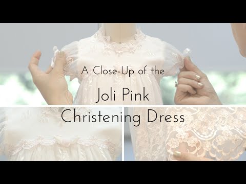 Cotton Christening Dress: Joli Pink Romper by Baby...