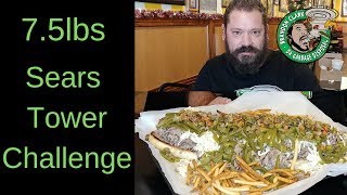 7.5LB Sears Tower Challenge faster than Raina Haung at Windy City Beefs and Dogs