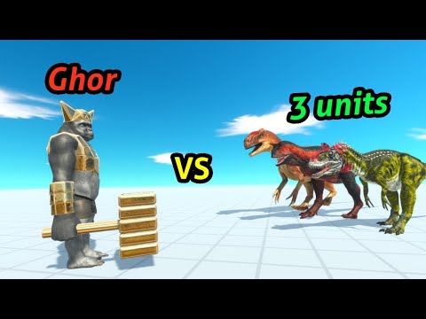 Ghor hammer vs 3 random units animal revolt battle simulator