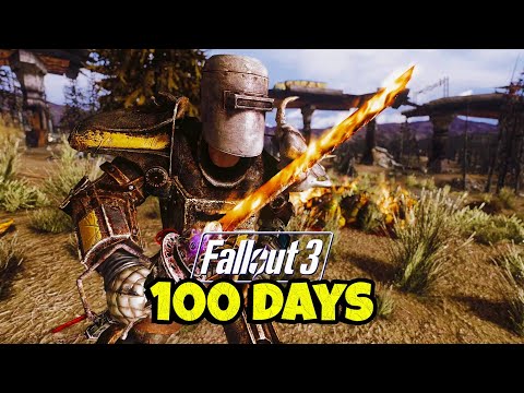 I SPENT 100 Days In Fallout 3 As A Pyromaniac (Fallout 3 Movie)