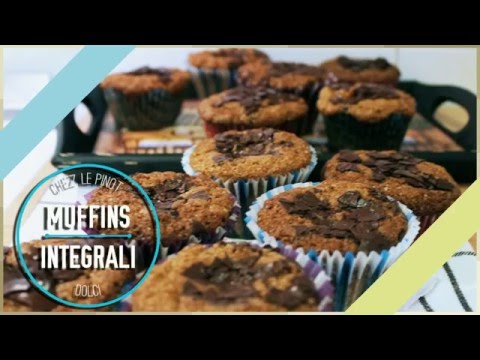 Muffins di farina integrale e scaglie di cioccolato - Ricetta dolce