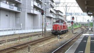 preview picture of video '[HD]DD51単機＠芦屋(2010-9-7)/DD51 single car train@Ashiya'