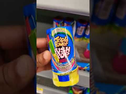 Triple Power Push Pop Candy 3 pops in 1 #shorts #candy