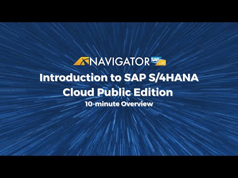 Introduction to SAP S4HANA Cloud Public Edition, 10-minute Overview Demo