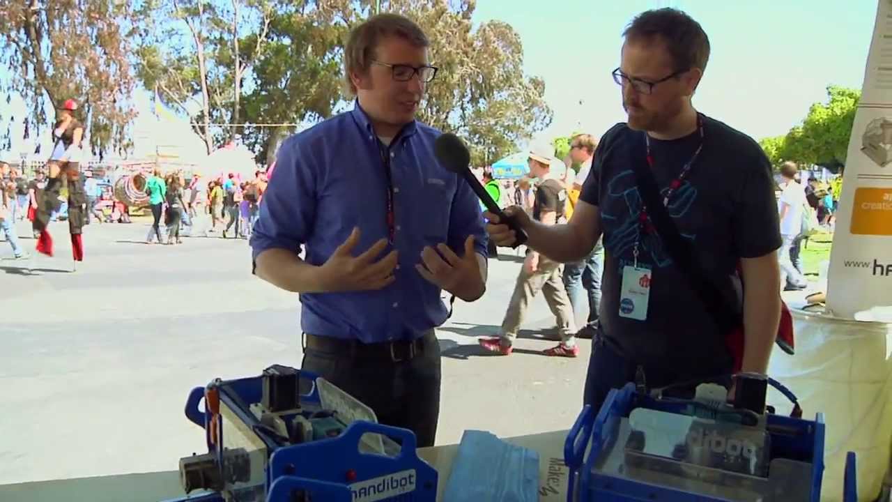 Meet the Shopbot Handibot - It's a Smart CNC Router - MakerFaire Bay Area 2013