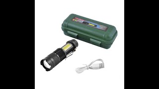Фонарь Bailong  525/8468-XPE+COB, Li-Ion аккум., ЗУ microUSB