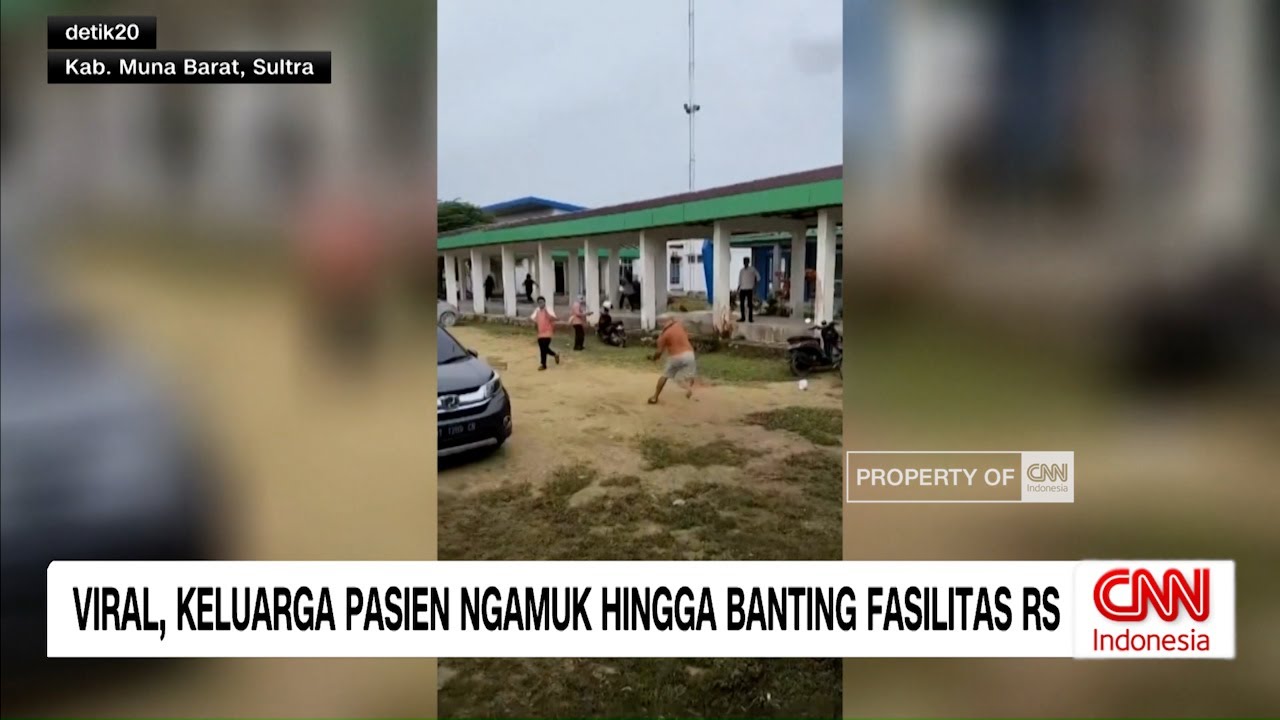 Viral! Keluarga Pasien Ngamuk dan Banting Fasilitas RS di Sultra