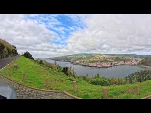 Horta overlook at Monte da Guia on Faial Island, Azores.