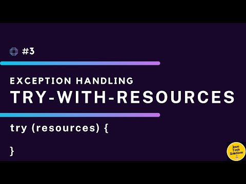 Efficient Java Coding Using Try With Resources To Automatically Close Resources
