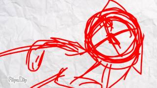 How to draw...  An eyeless dead cat.  (blood warning!)