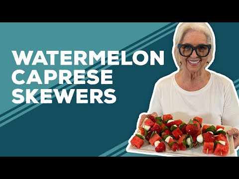 Love & Best Dishes: Watermelon Caprese Skewers Recipe | Summer Salad Ideas