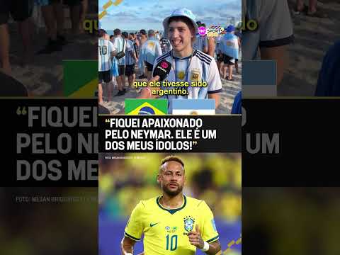 O ARGENTINO SE DERRETEU PELO NEY! 👀🇧🇷 #shorts