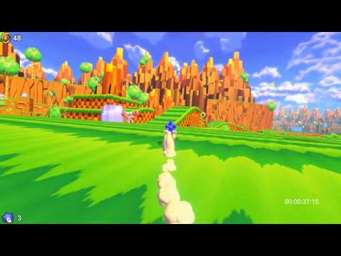 Sonic Utopia Speedrun (1:11.05) - Center shortcut route: Green Hill Zone