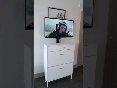 A Motorized TV Lift 😍 #tv #television #movienight #amazon #shorts