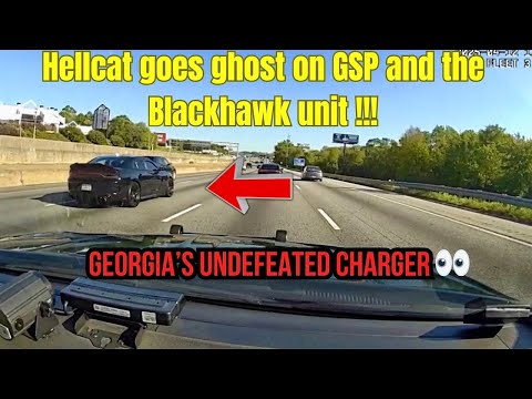 Hellcat Smokes Blackhawk and GSP | police high speed chase