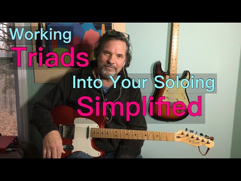 Verwendung von Dreiklang in der Gitarrenimprovisation, Teil 1 // Mit Übungsschleife