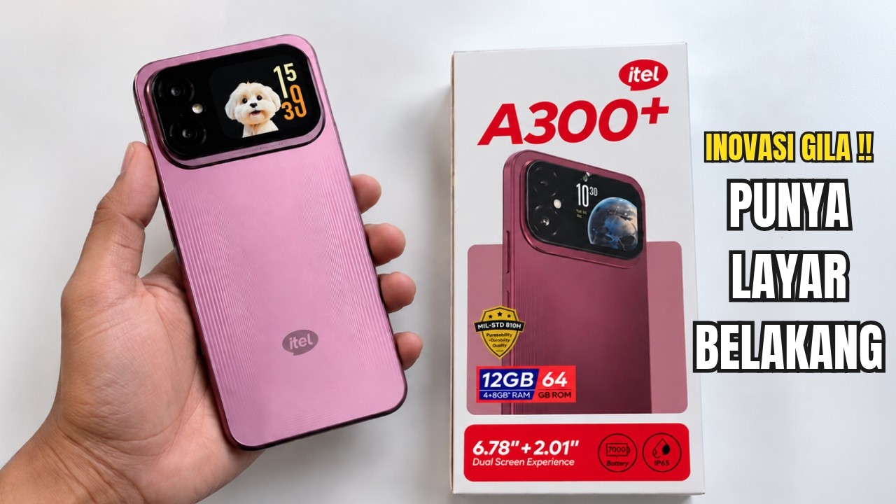 INOVASI GILA‼️ITEL A300+ RESMI, BAWA LAYAR BELAKANG  YANG JARANG ADA DI KELAS MURAH