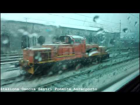 Viaggio in treno da Genova Brignole a Genova Voltri 23 gennaio 2019