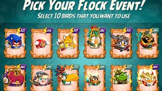 Pick 10 birds | fun CVC CLAN BATTLE early take | piggycon hat new design rooms | angry birds 2 ab2
